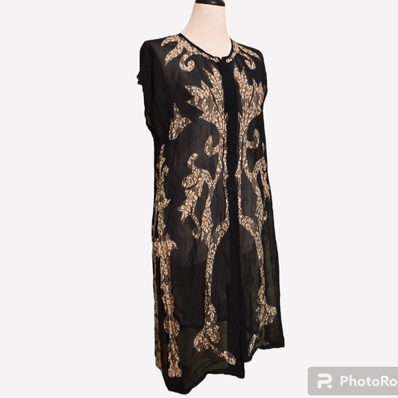 Duster sheer chiffon, - Picture 3 of 6